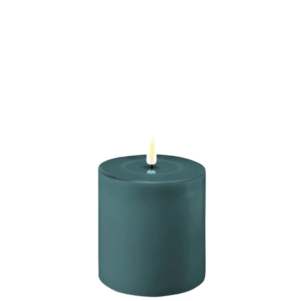 Deluxe HomeArt Jade Green LED Candle 10 x 10 cm