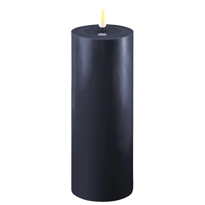 Deluxe HomeArt Royal Blue LED Candle 7.5 x 20 cm