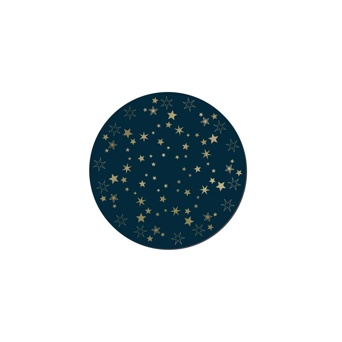 Denby Christmas Stars Round Coasters Set Of 6