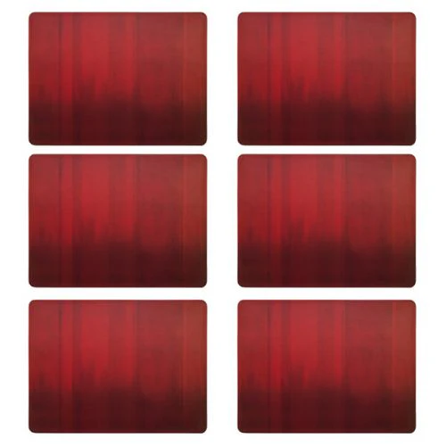 Denby Colours Set Of 6 Red Placemats