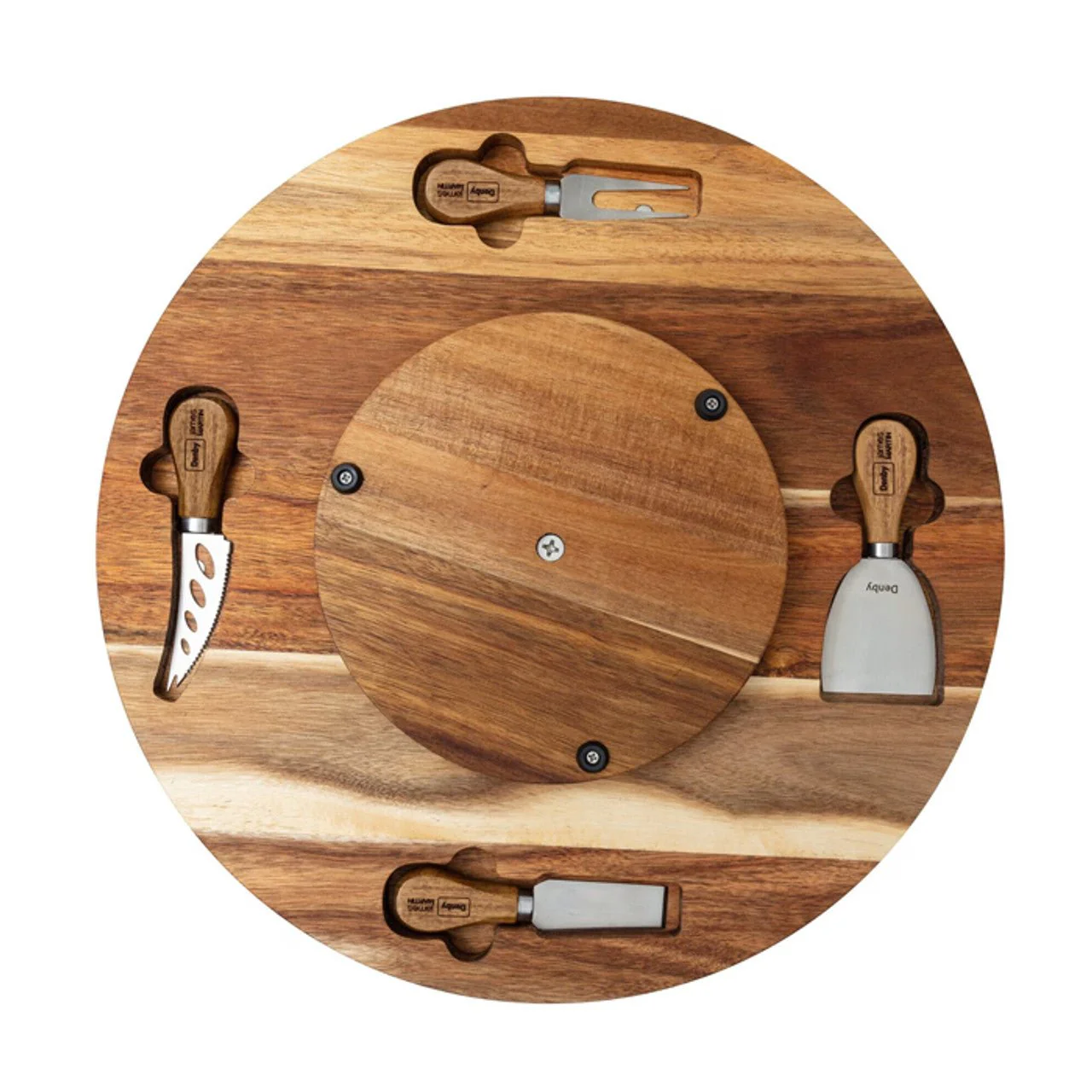Denby James Martin 5 Piece Lazy Susan Cheese Board Set - Image 2