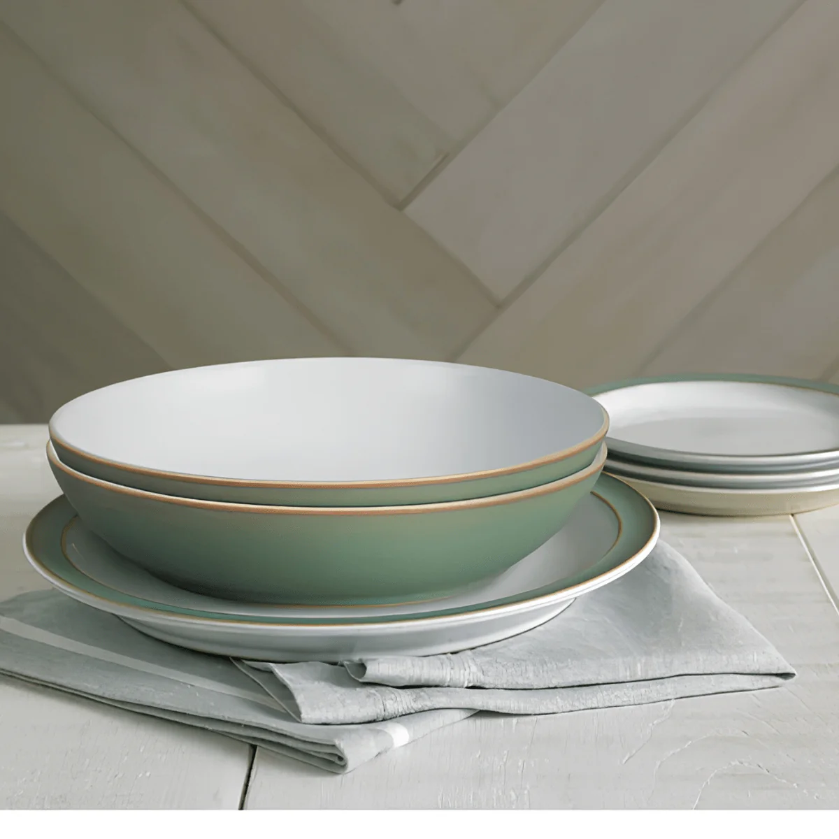 Denby Regency Green Pasta Bowl - Image 3