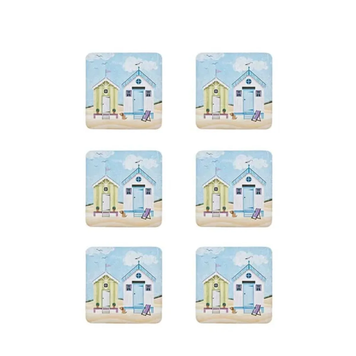 Denby Seaside 6 Piece Coaster Set