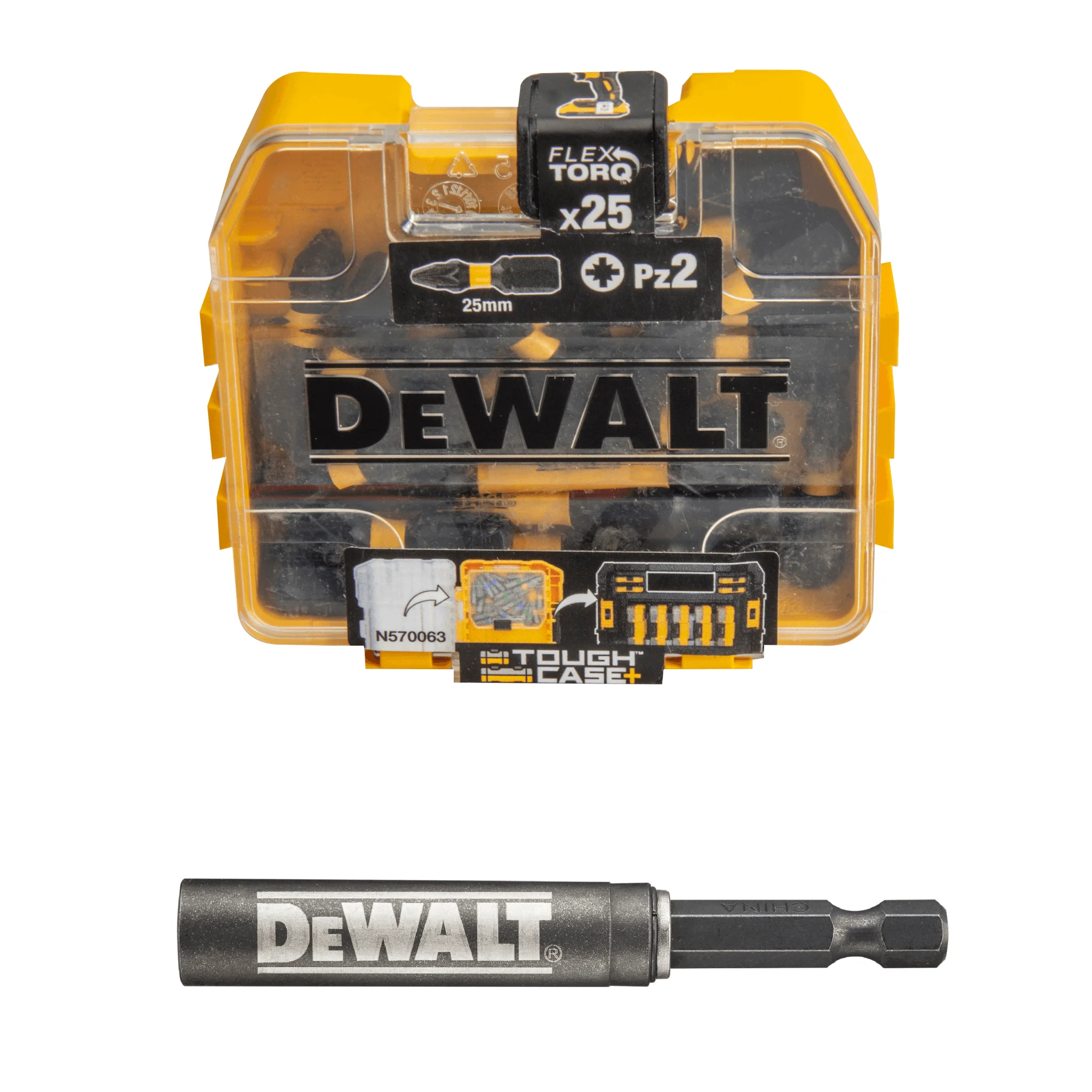 DeWalt Extreme PZ2 Impact Torsion Bits & Holder