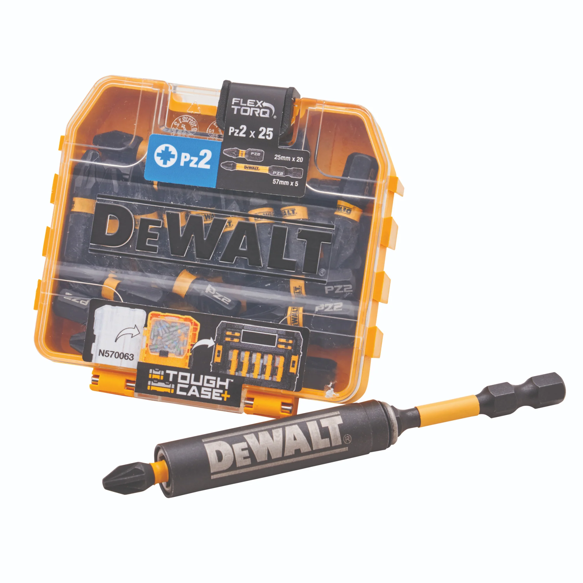 DeWalt PZ2 Screwdriver Bit Pack & Bit Holder