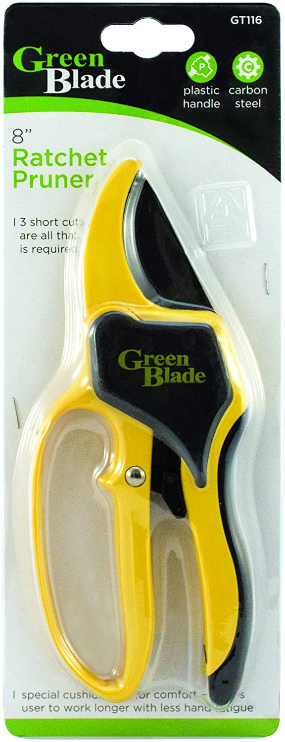 Green Blade Deluxe 8In Ratchet Pruner (GT121) - Image 2