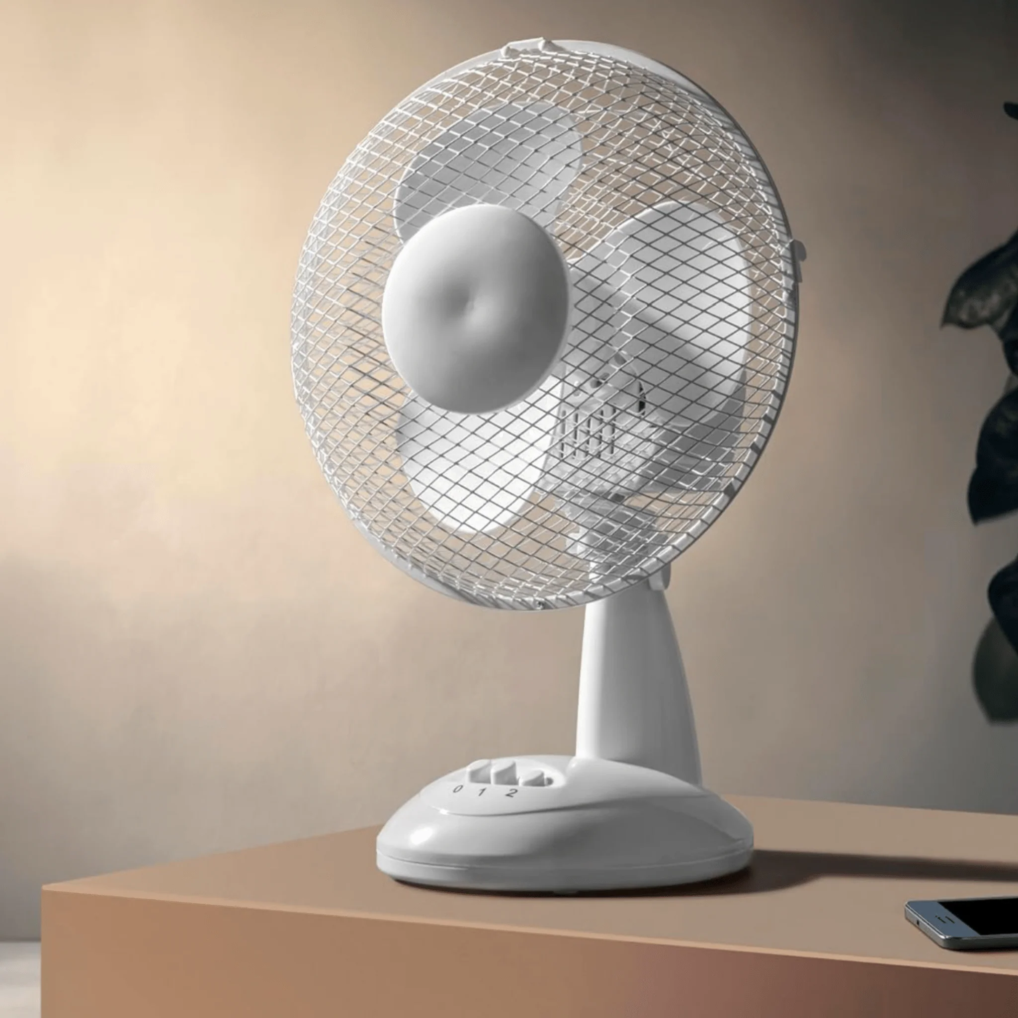 DID 2 Speed Oscillating 9" Desk Fan