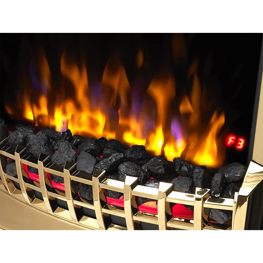Dimplex Cheriton Optiflame Freestanding Electric Fire 2Kw - Black/Gold - Image 4