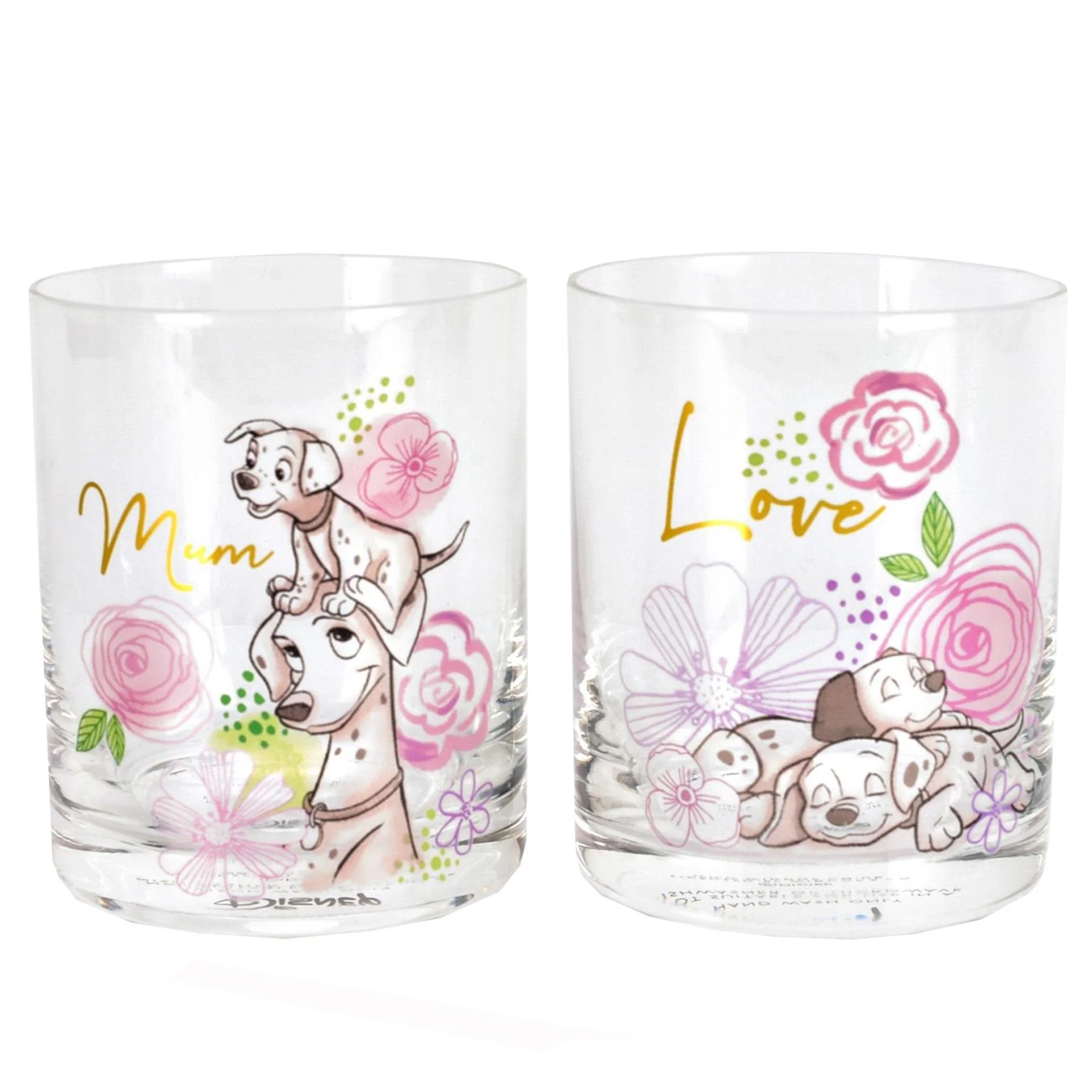 Disney Set of 2 101 Dalmations Glasses - Mum