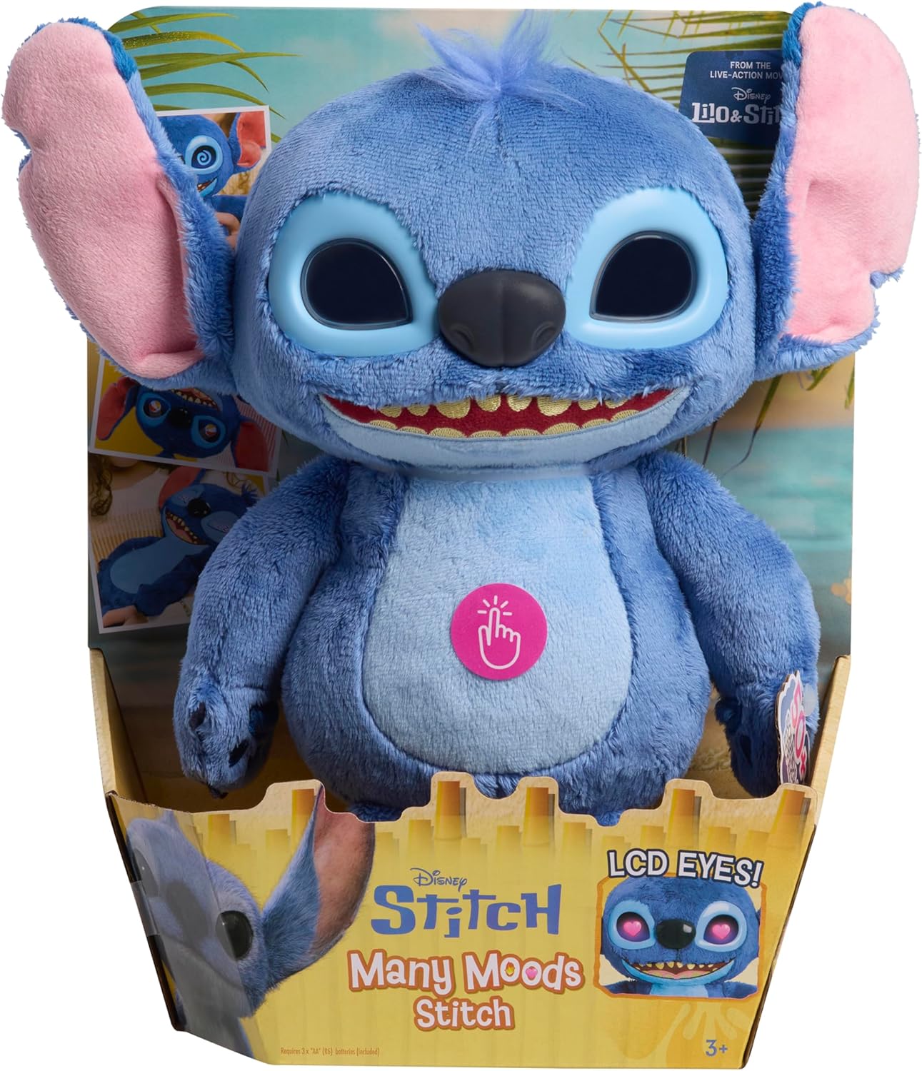 Disney Stitch Many Moods 14-inch Interactive Plush