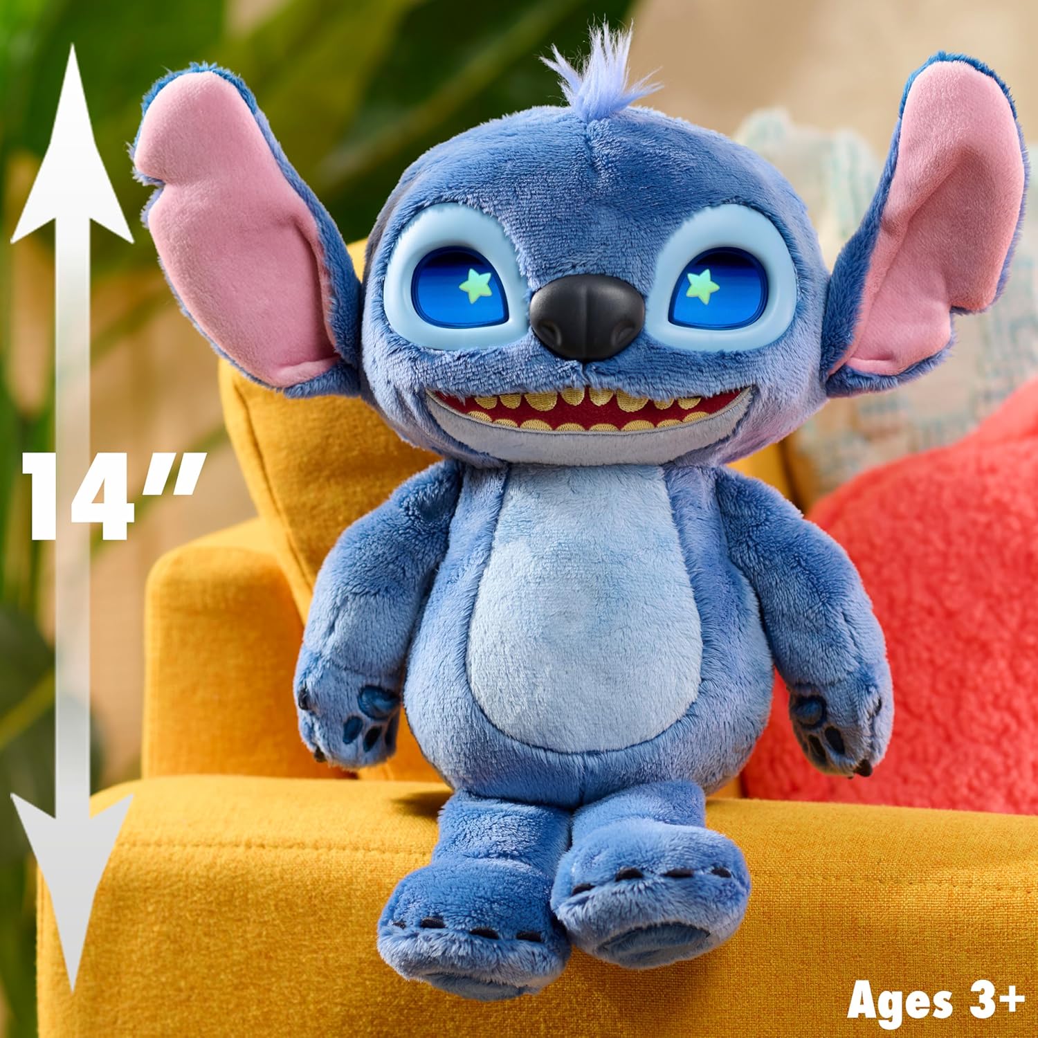 Disney Stitch Many Moods 14-inch Interactive Plush - Image 6