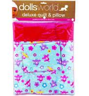 Dolls World Deluxe Quilt And Pillow