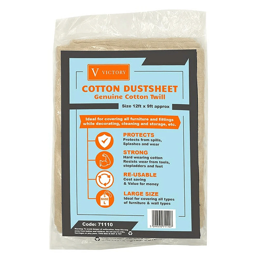 Dosco Victory Cotton Dustsheet 12ft x 9ft
