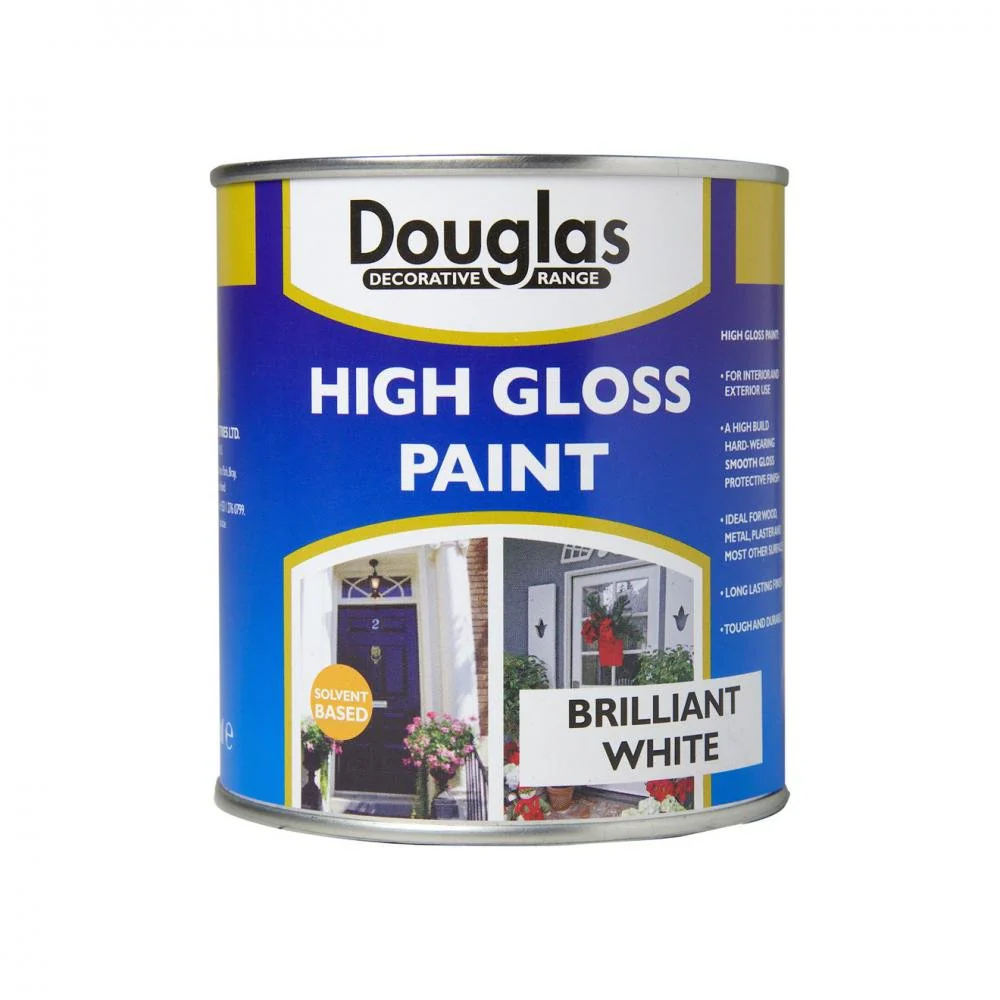 Douglas Decorative Range High Gloss White Paint - 500ml