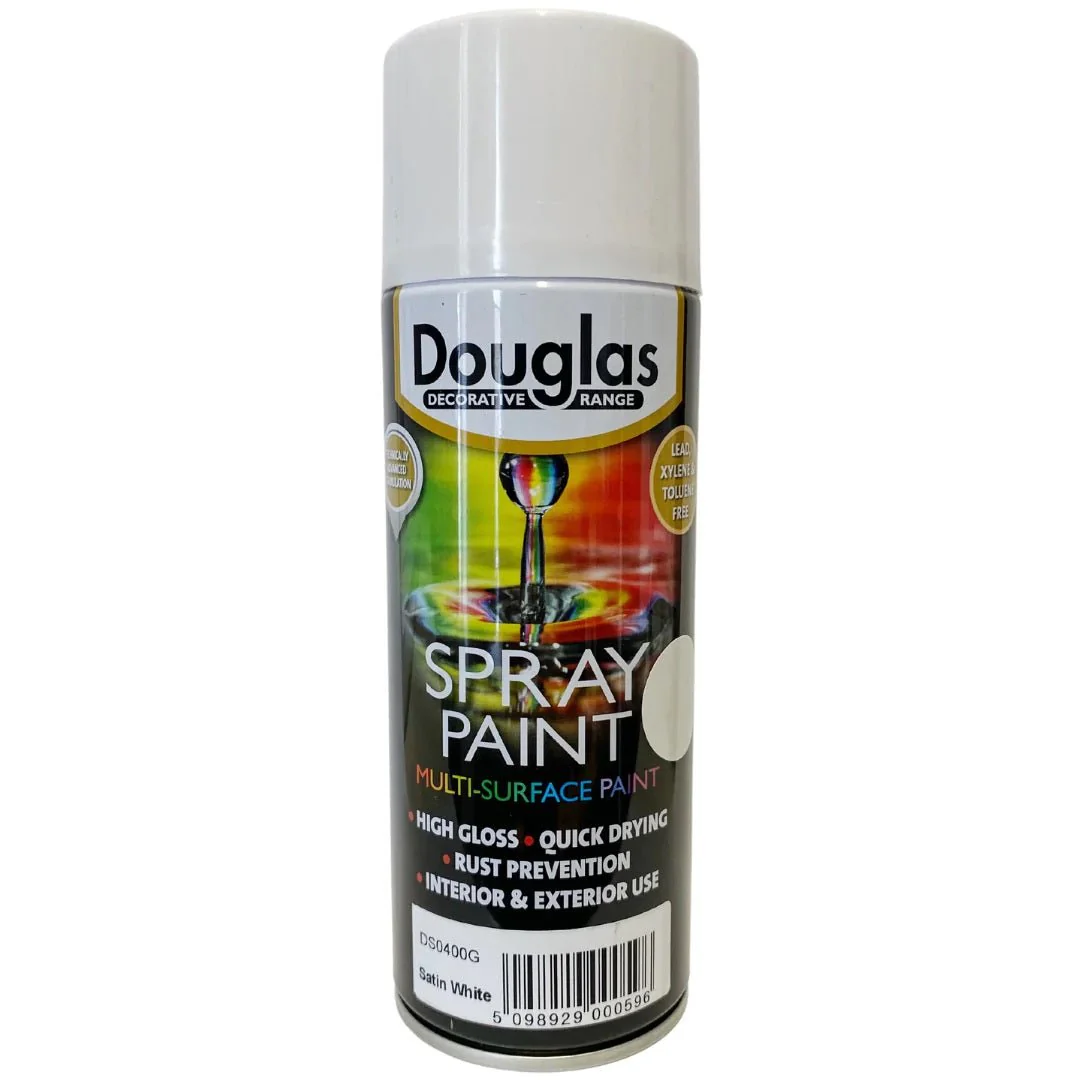 Douglas Spray Paint - Satin White 400ml