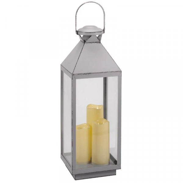 Dove-Grey Oslo Lantern - Image 2