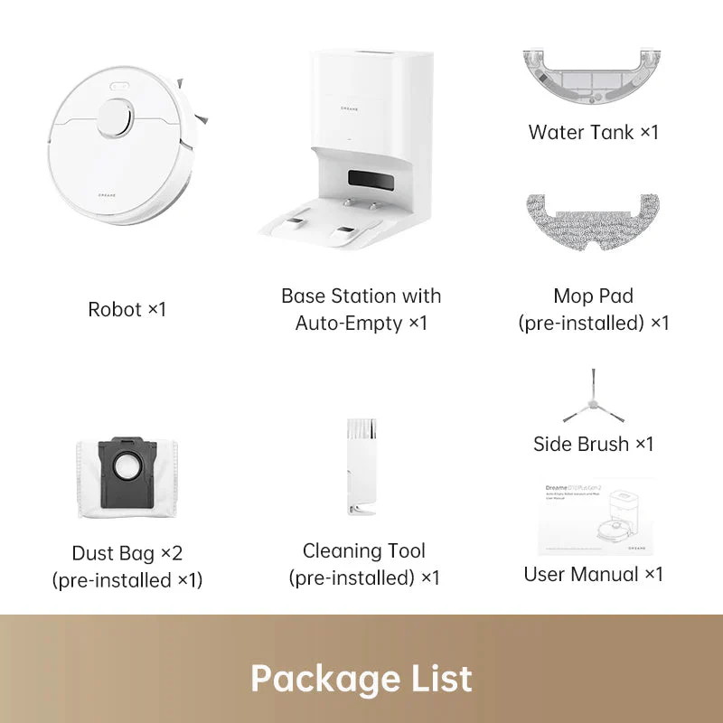 Dreame D10 Plus Gen 2 Robot Vacuum & Mop, Self-Emptying - Image 8