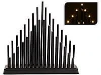 Dsk 33Led Candlebridge withBlack Pipelights Ww Battery Operated