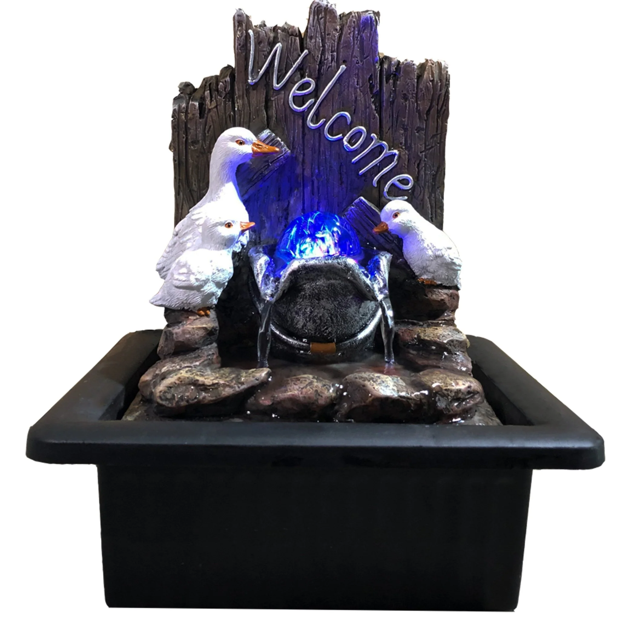 Duck Family Indoor Water Fountain