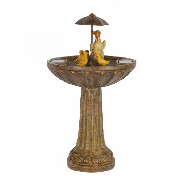 Duck Family Solar Fountain - Image 2