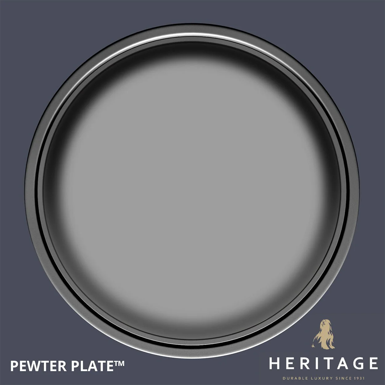 Dulux Heritage Velvet Matt Pewter Plate  5L