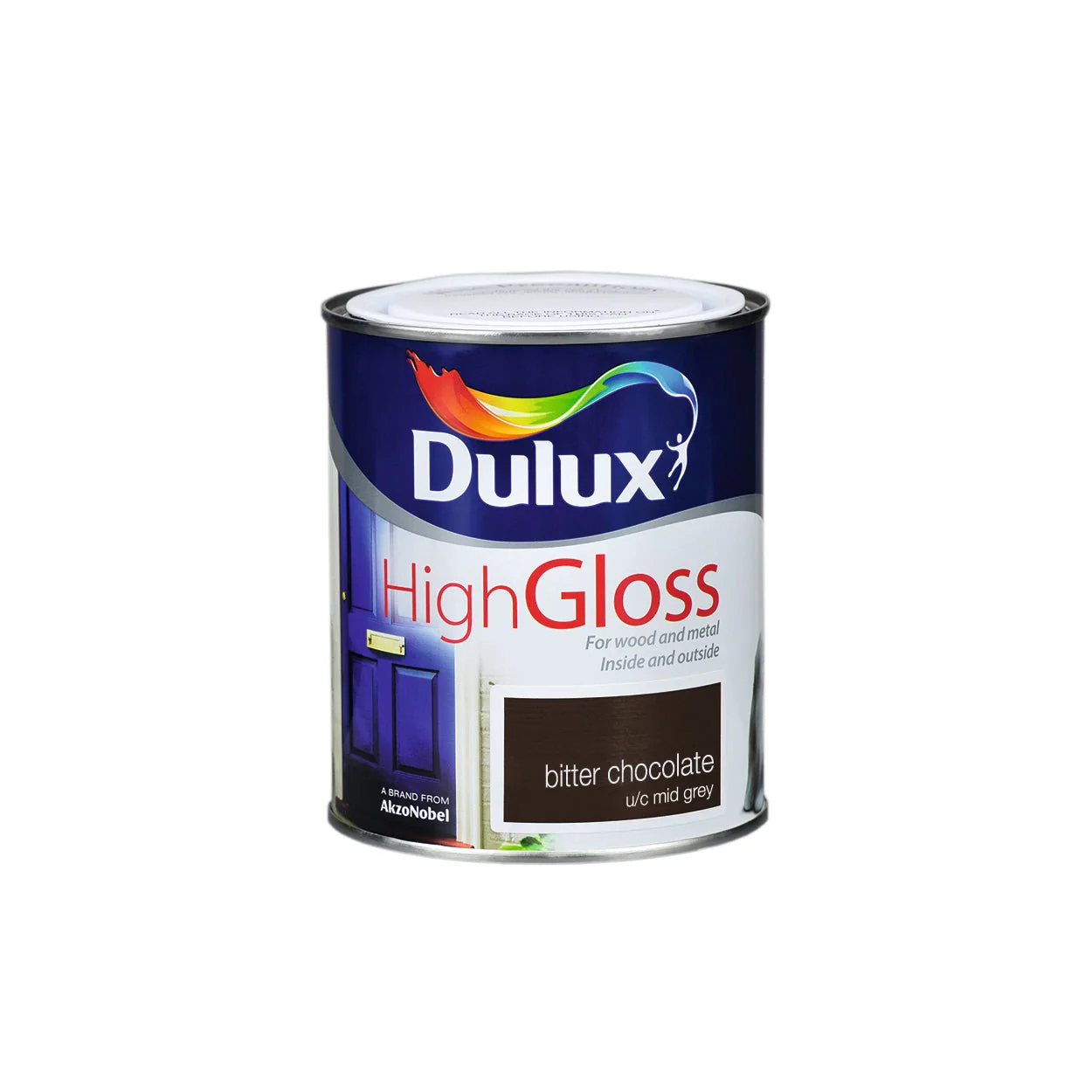 Dulux High Gloss Colour - 750ml BITTER CHOCOLATE - Image 2