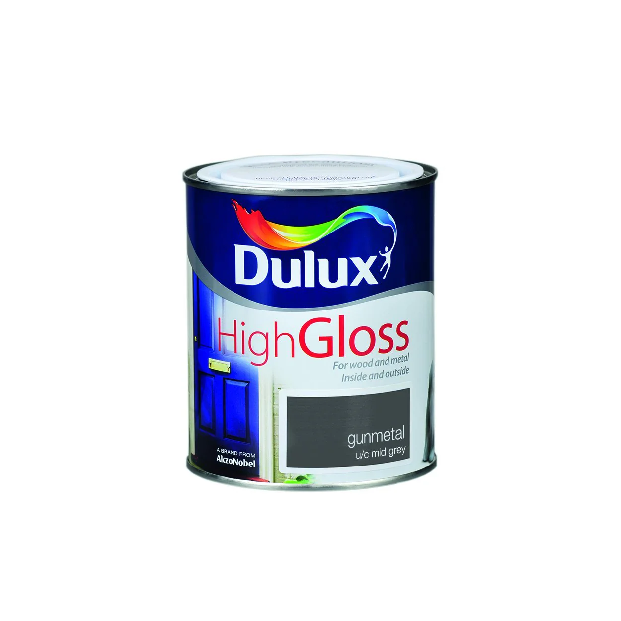 Dulux High Gloss Colour- 750ml GUNMETAL