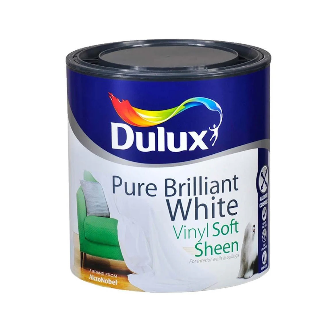 Dulux Vinyl Soft Sheen Pure Brilliant White 1 Litre