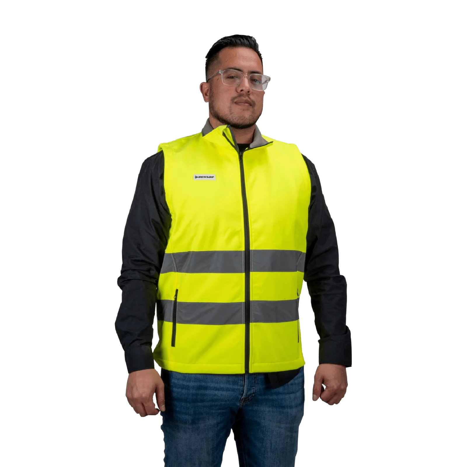 Dunlop Hi-Vis Soft Shell Bodywarmer Size XXXL