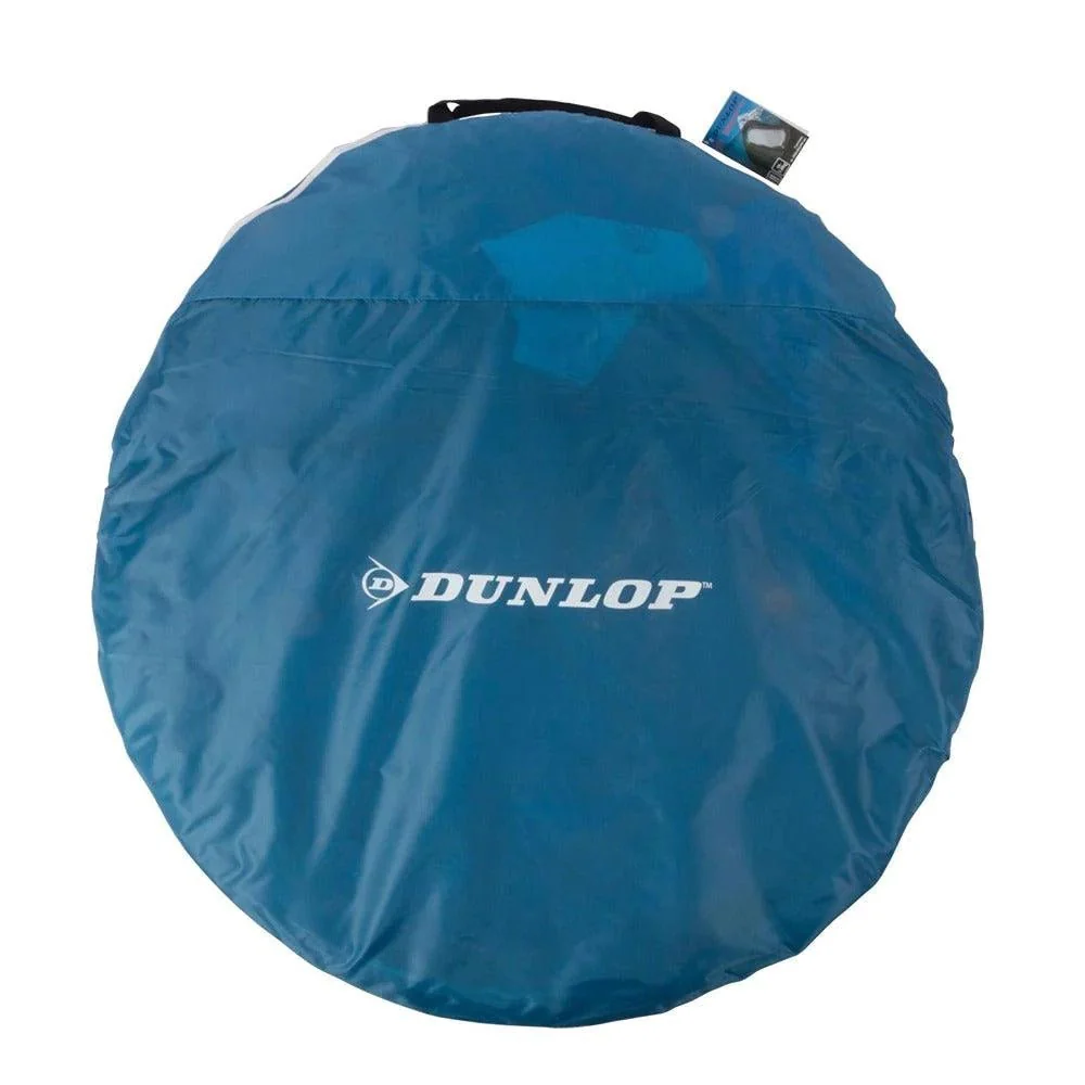 Dunlop Pop Up Blue/Grey 2 Person Camping Tent 255 x 155 x 95 cm - Image 3