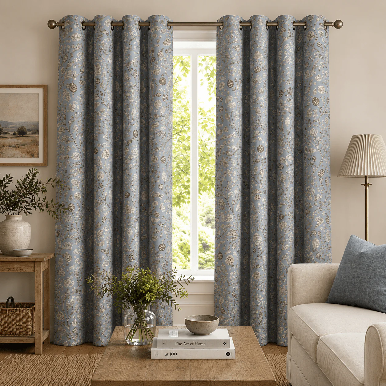 EA Design Imperial Duck Egg Eyelet Curtains - Image 3