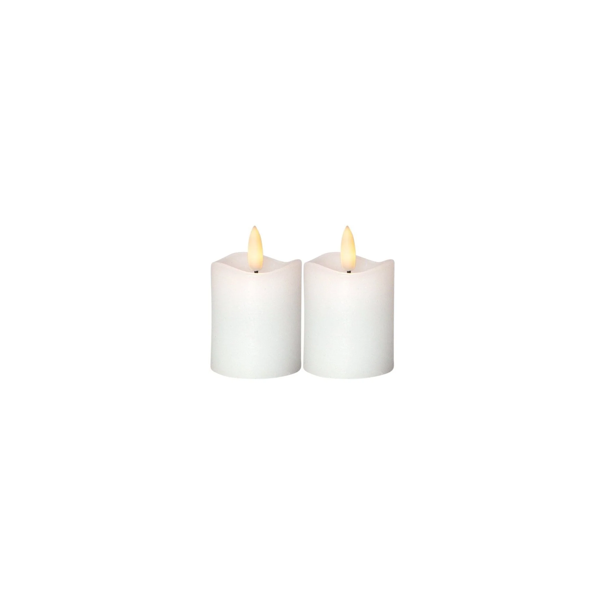 Eglo 2pk of Led Candles 7.5cm White