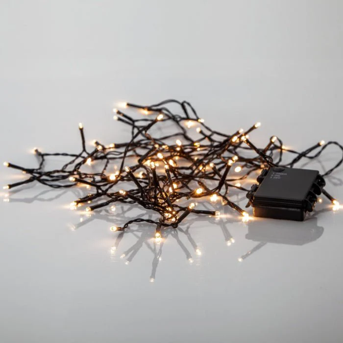 Eglo Battery Operated 80 LED Fairy Lights Warm White with Timer 5.6m