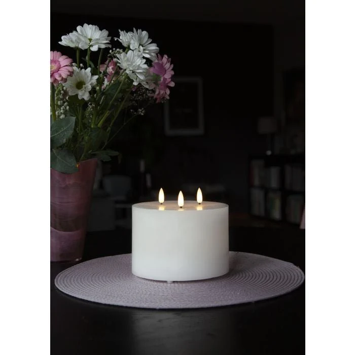 Eglo Led 3 Flame Wax Effect Candle 13cm - Image 2