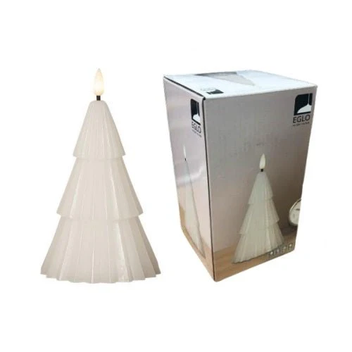 Eglo Led Tree Shaped Pillar Candle White 18cm