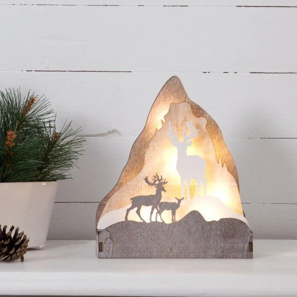 Eglo Reindeer and Mountain LED Decoration
