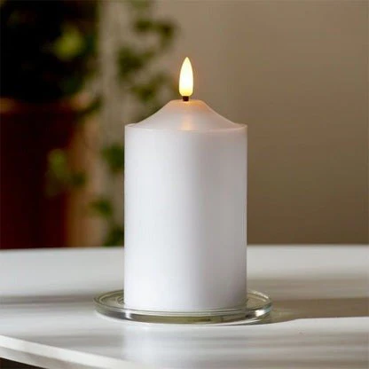 Eglo White Flame Candle 15cm