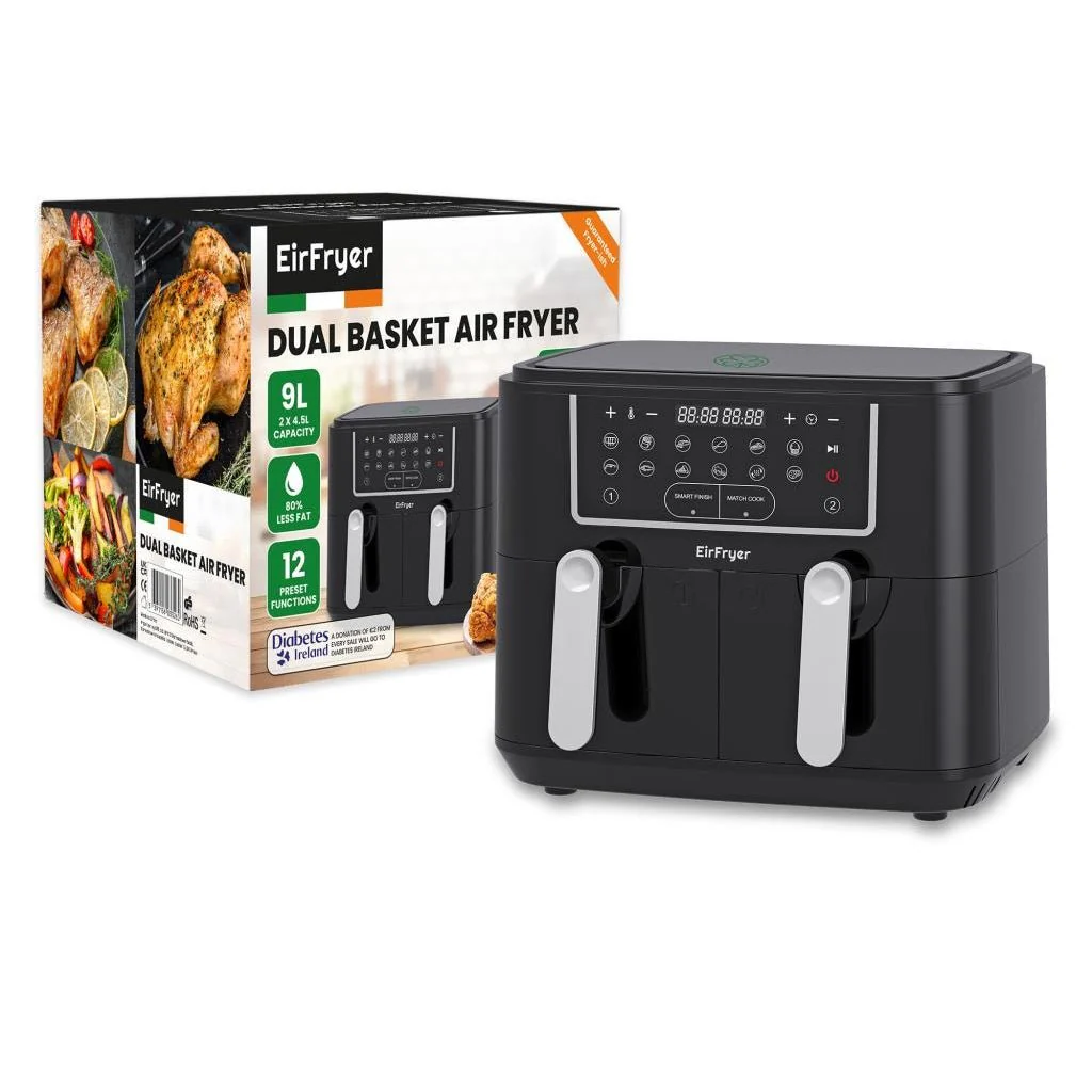 EirFryer 9 Litre Dual Basket Air Fryer