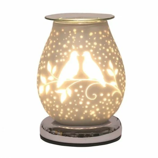 Electric Wax Melt Burner Touch - White Satin Doves