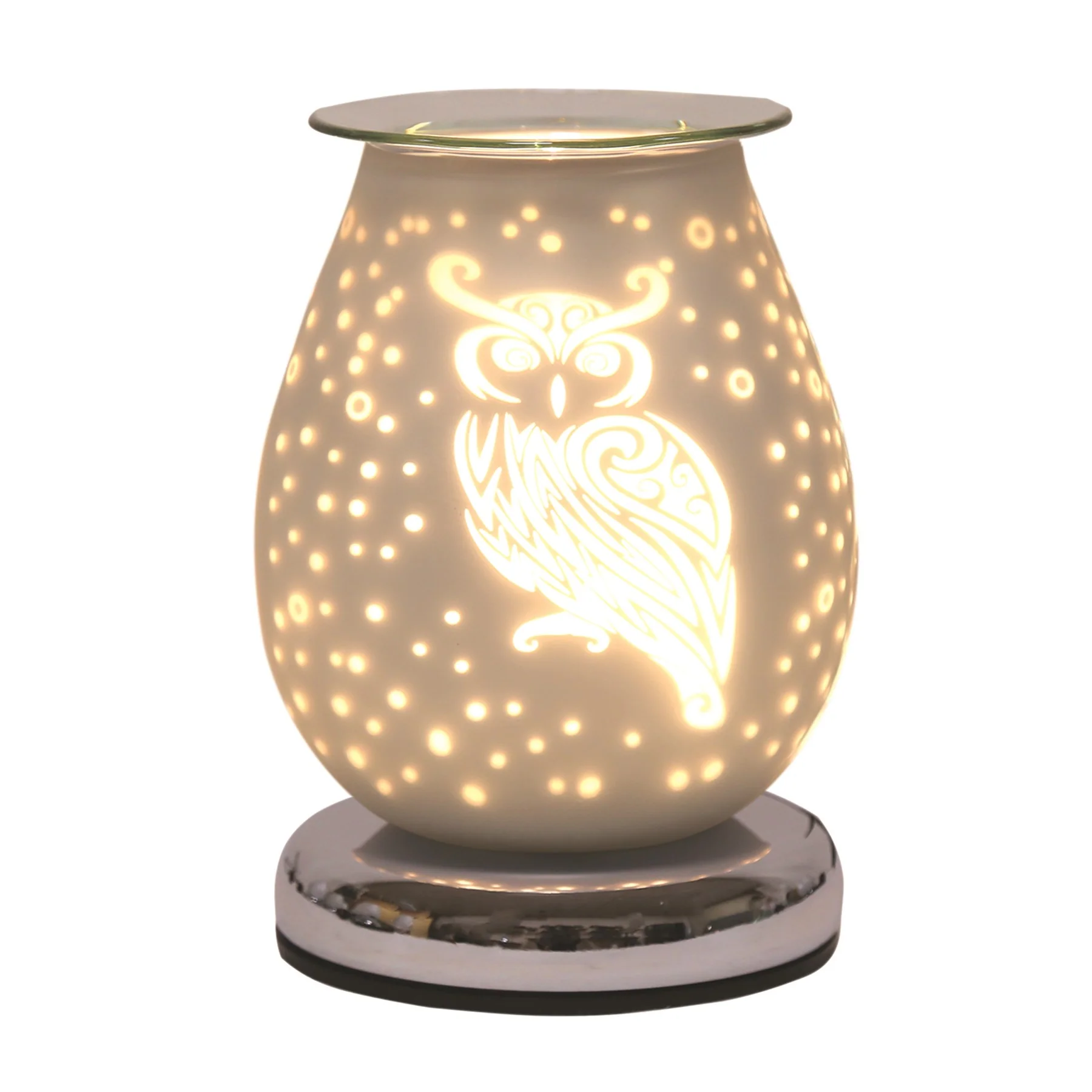 Electric Wax Melter Touch - White Satin Owl