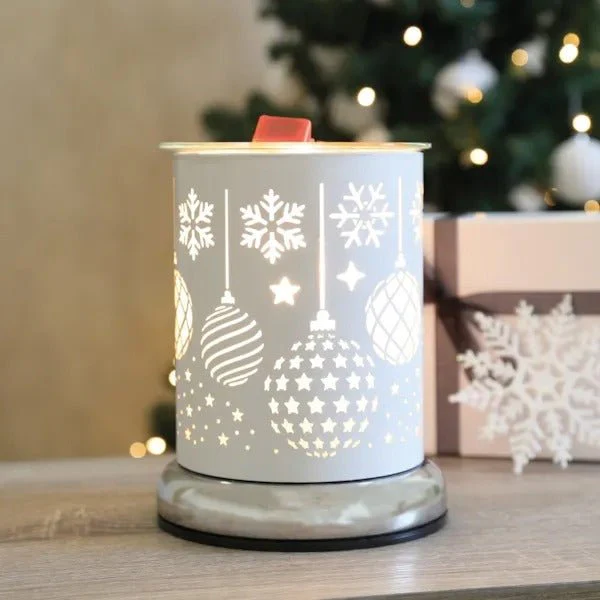 Electric Wax Melter Touch - White Silhouette Baubles 17cm - Image 2