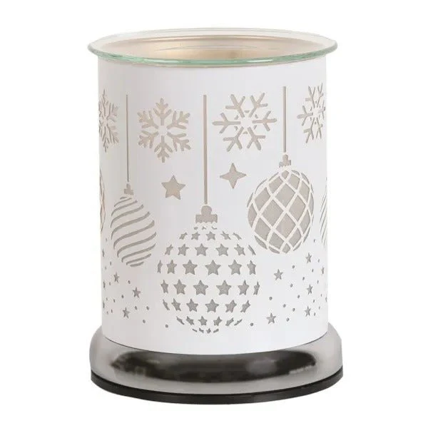 Electric Wax Melter Touch - White Silhouette Baubles 17cm - Image 3