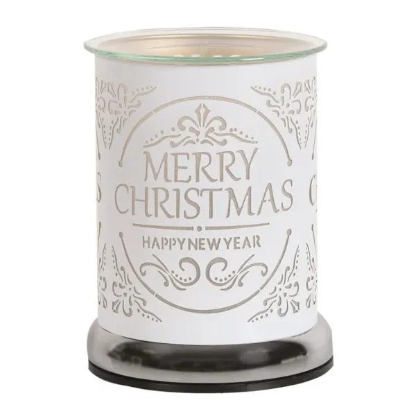 Electric Wax Melter Touch - White Silhouette Merry Christmas 17cm - Image 2