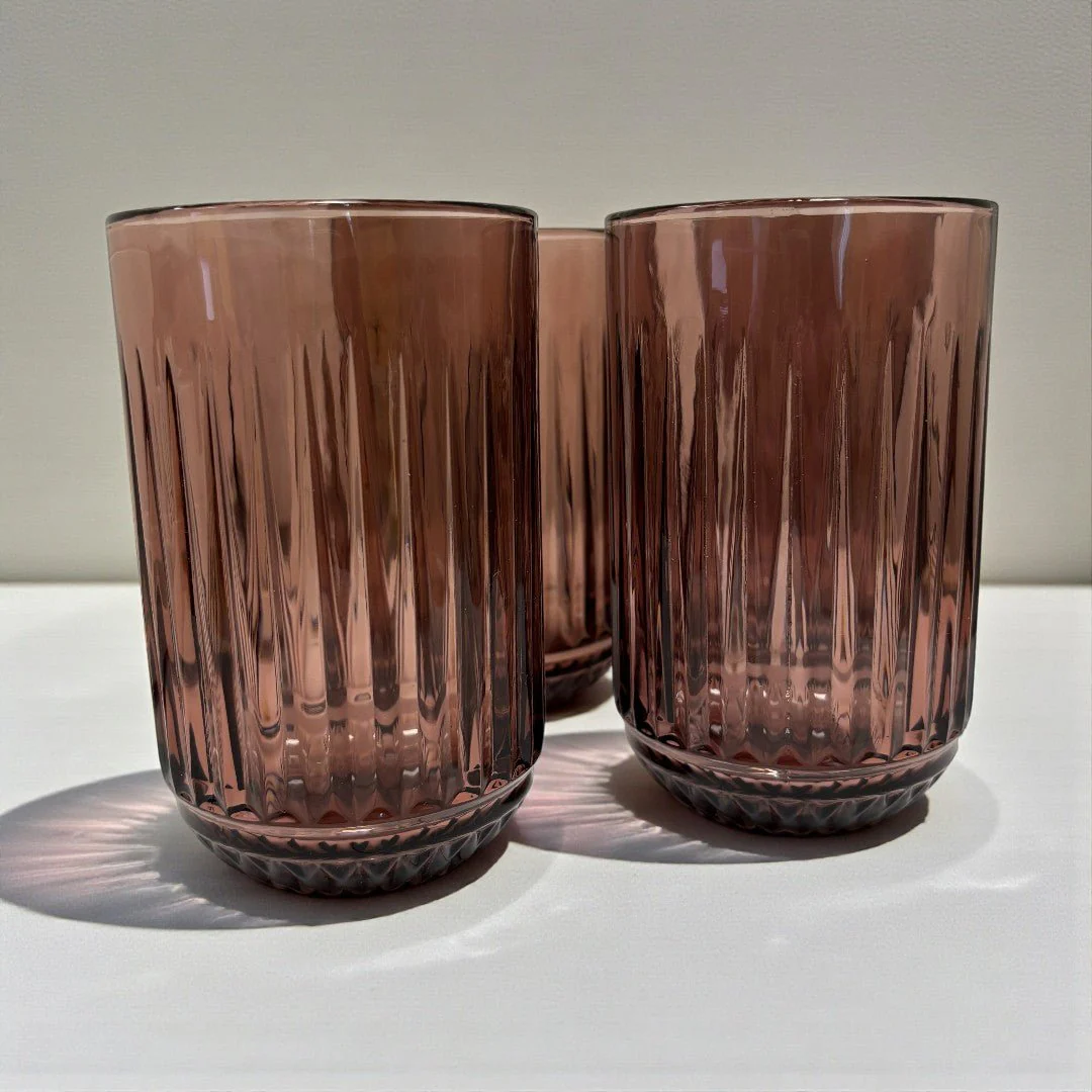 Elements Linear Pink Tumbler Glasses – Set of 4 - Image 2