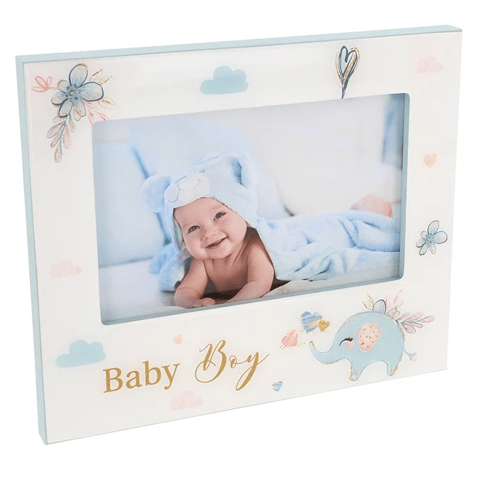 Elephant Baby Boy Photo Frame 4x6