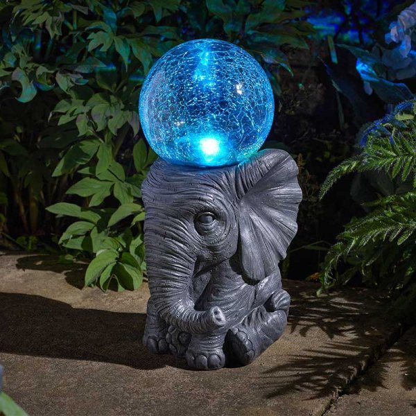 Elephant Orb Solar Light 35cm
