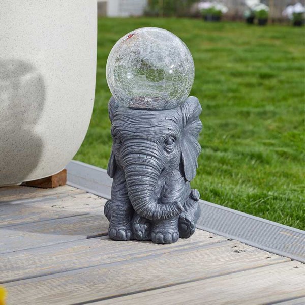 Elephant Orb Solar Light 35cm - Image 2