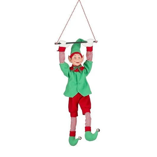 Elf on Trapeze Moving with Music 18 x 10 x 65cm