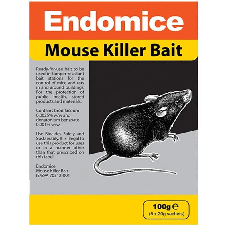 Endomice Mouse Bait 100g Box (5 x 20grm)