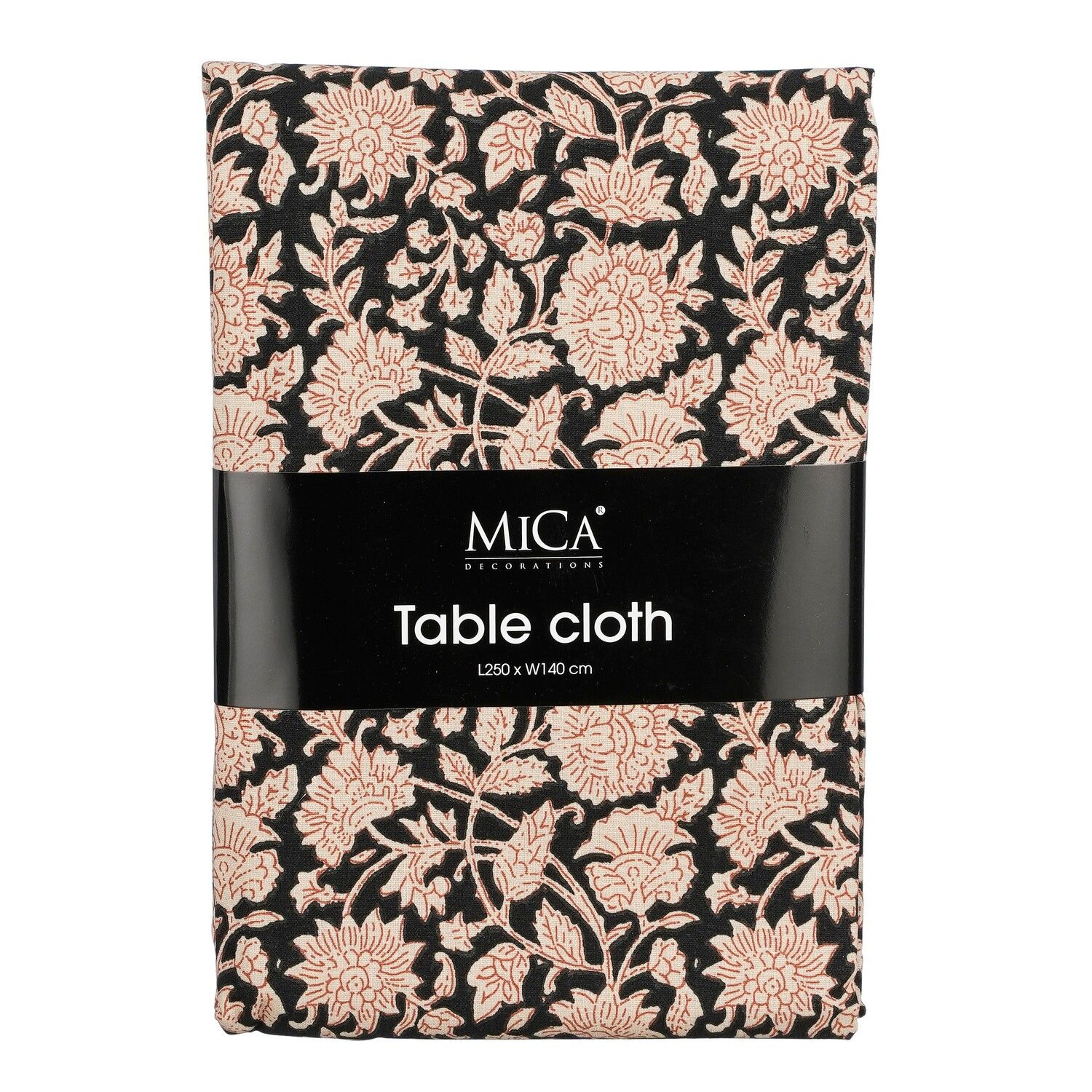 Esmee Table Cloth Black 250 x 140cm